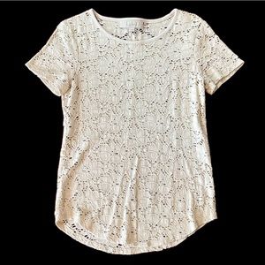 Loft lace tee